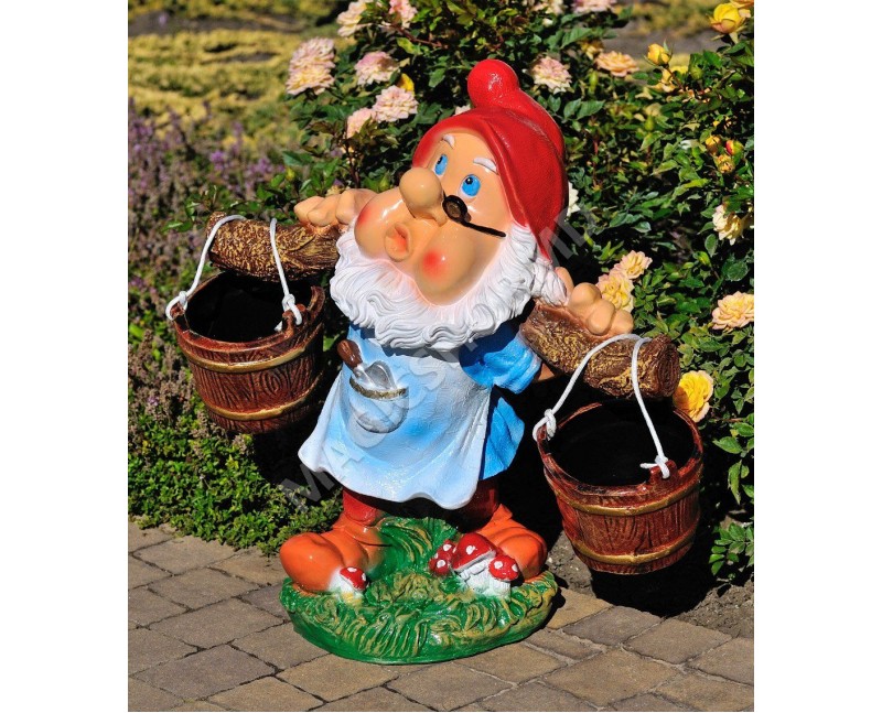 Figurina de grădină Cera Pitic cu cobiliţe